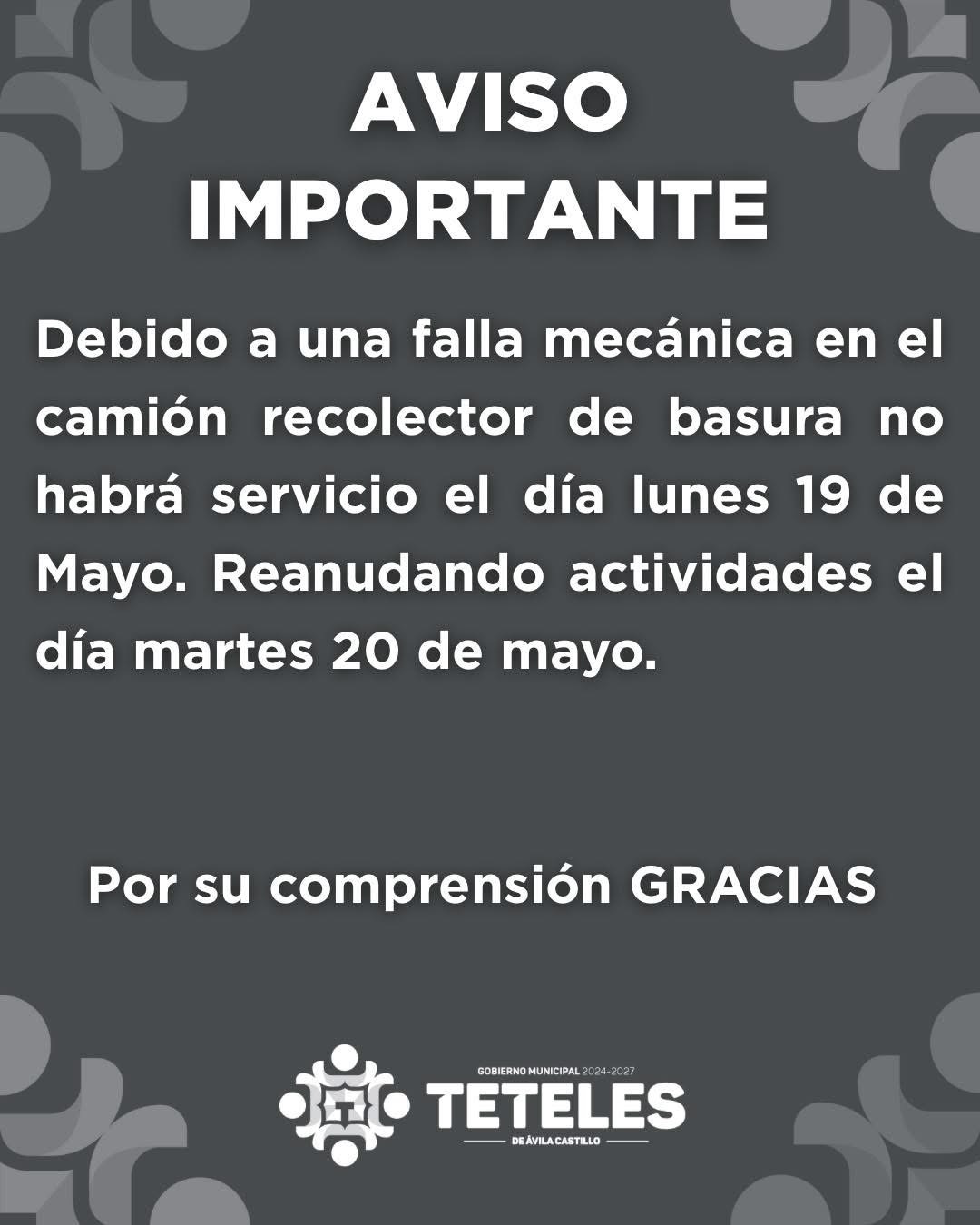 Aviso importante 